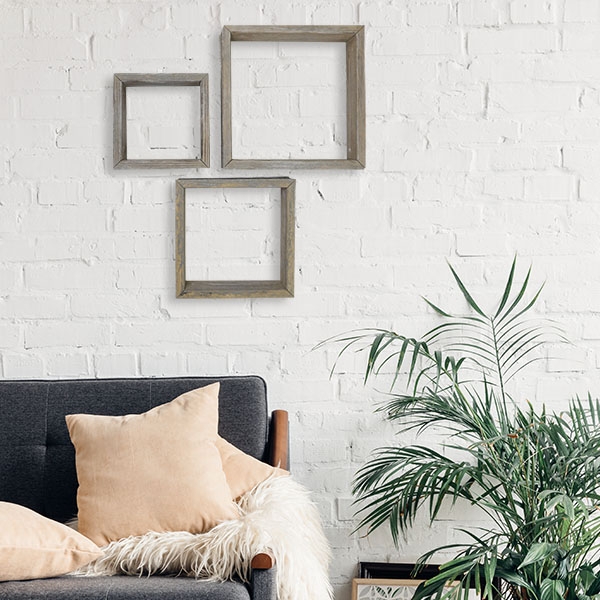 Image of Barnwood Square Shadow Box Shelves